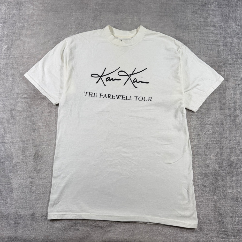 Kan Kai Farewell Tour Shirt Mens Large White Hip hop Vintage 90s Music Tupac